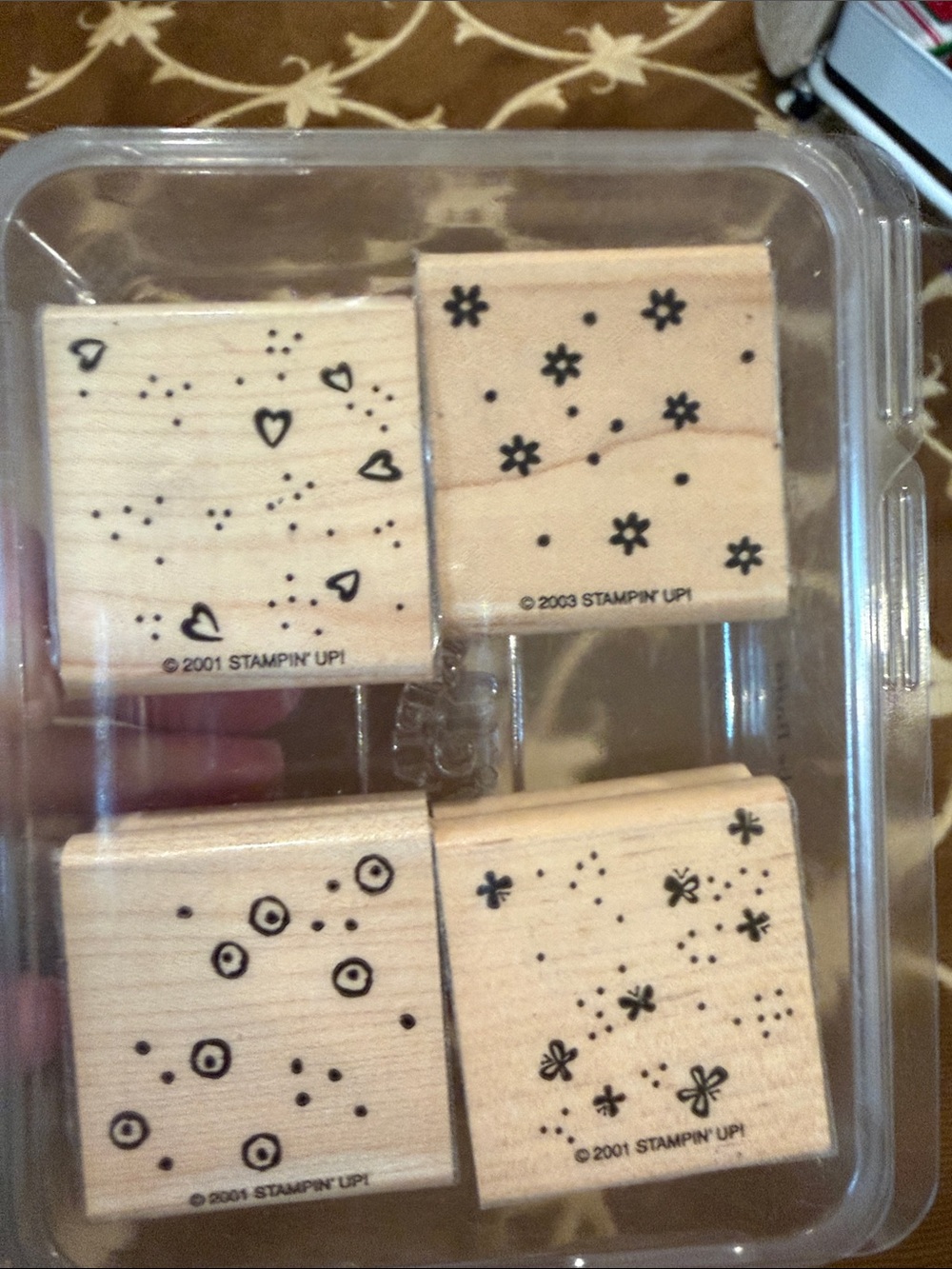 Stampin' Up! Wooden Craft Stamps - Natural Wood Tone